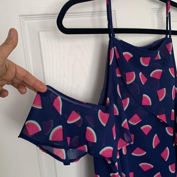 NWT Blue Rain Blue & Pink Dress Size L - Picture 3 of 12